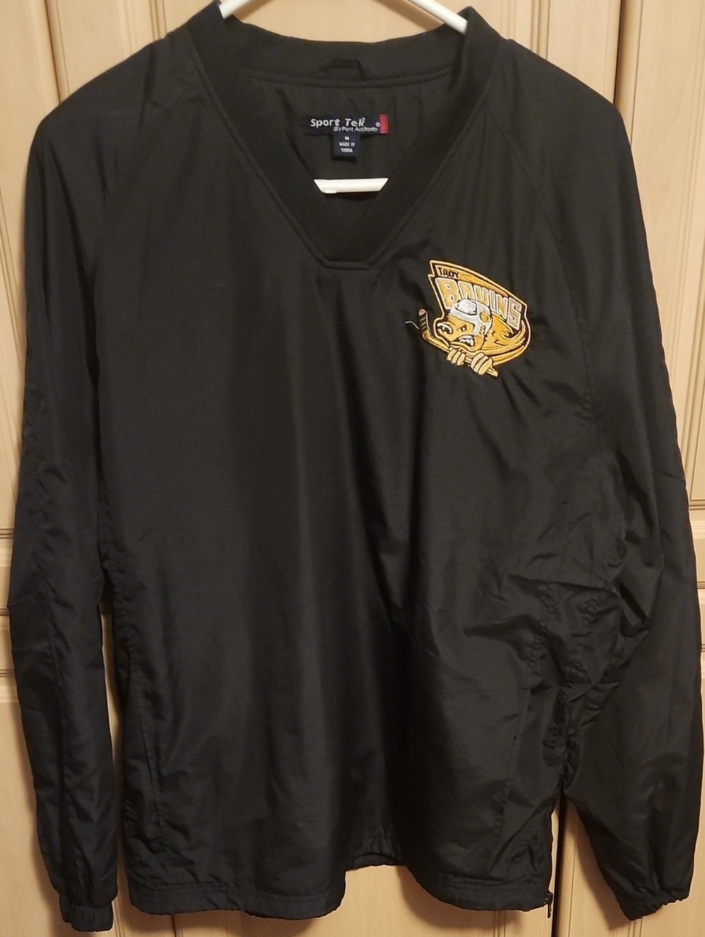 Sport-Tek Black Pullover with Bruins Yellow Team Crest